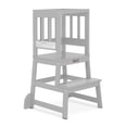 thumbnail image 1 of Fisher-Price Play Learn Laugh Step Stool by Dream On Me, Cool Grey, 1 of 6