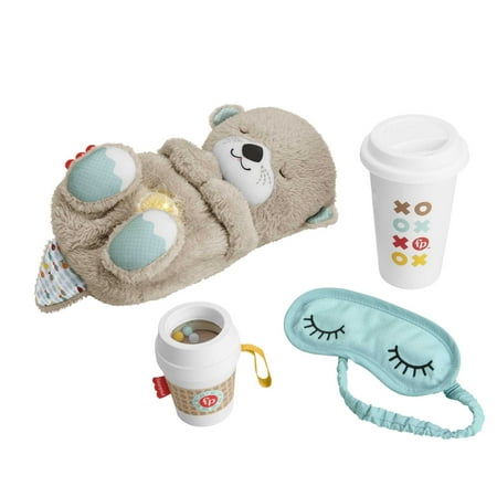 Fisher-Price Play Soothe & Sip Set, 4-Piece Gift Box for New Baby and Parents