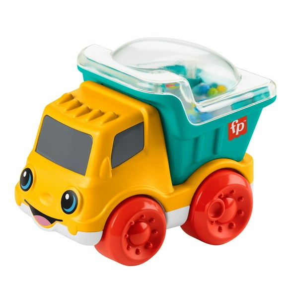 Fisher-Price Poppity Pop Dump Truck Push-Along Toy Ball Popper Vehicle for Infants