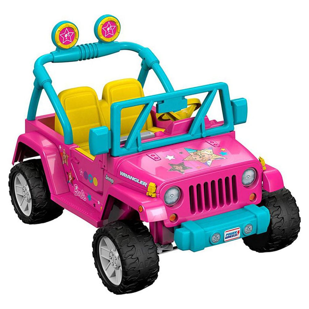 Fisher-Price Power Wheels Barbie Jeep Wrangler with Music and Power Lock Brakes - image 1 of 5