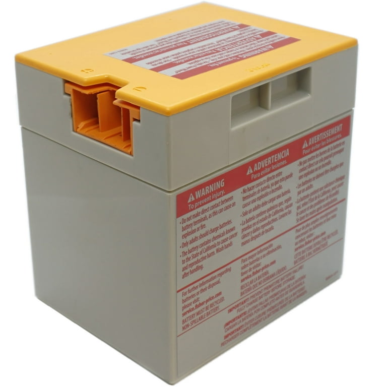 Fisher Price Power Wheels Gray Battery with Orange Top 12 Volt 00801 1661