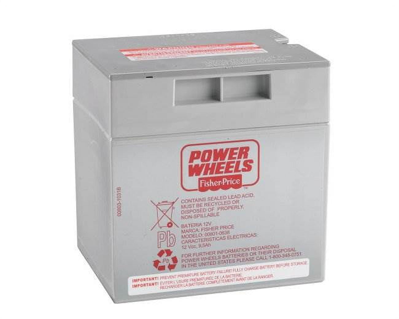 Power wheel fisher price battery hot sale