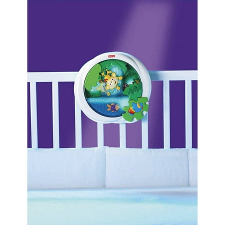 Fisher-Price Rainforest Waterfall Soother with Glowing Lights & Music for Babies, Green