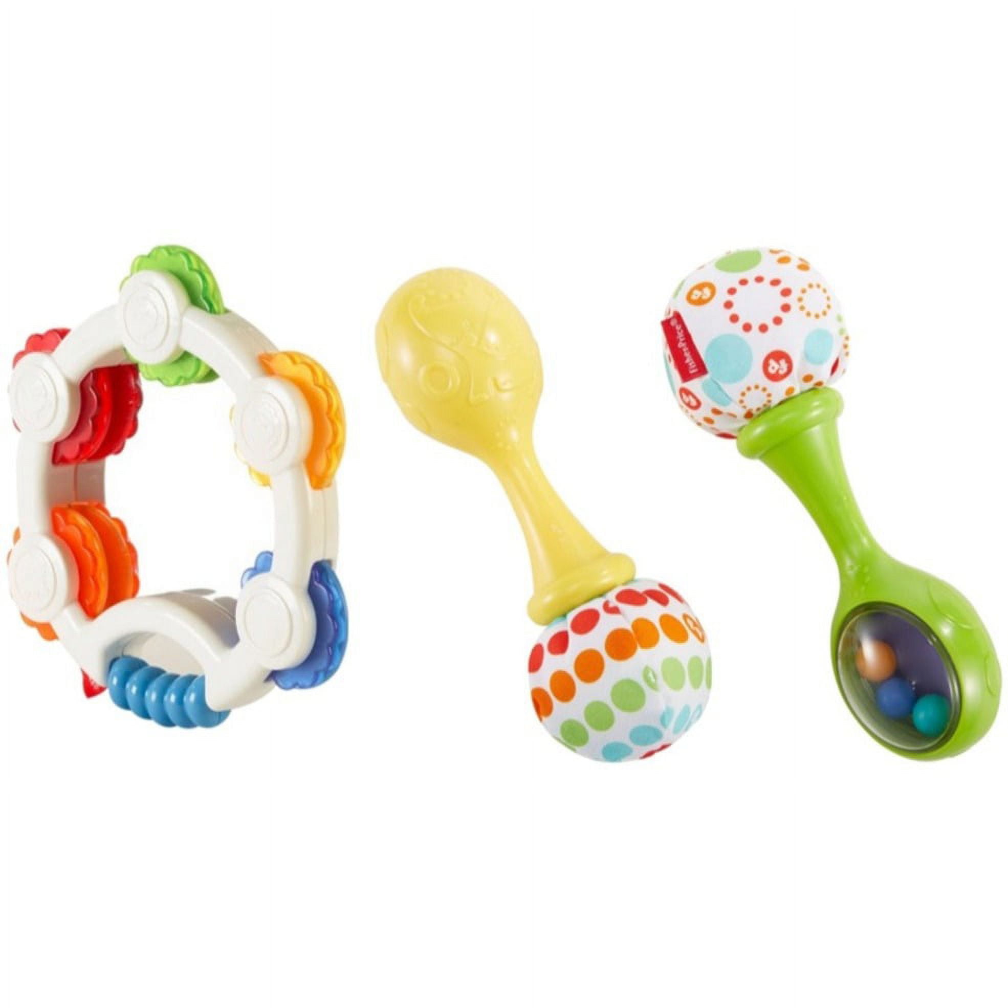 FisherPrice Rattle N Rock Maracas (Green/Yellow) and Shake N Beats