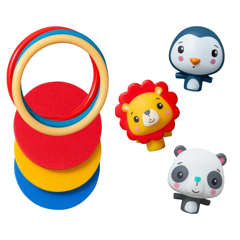 Fisher Price Ring Toss Baby Bath Toy Baby Bath Set Bathtub Toys for Toddlers Ages 1 3 9 Piece Set