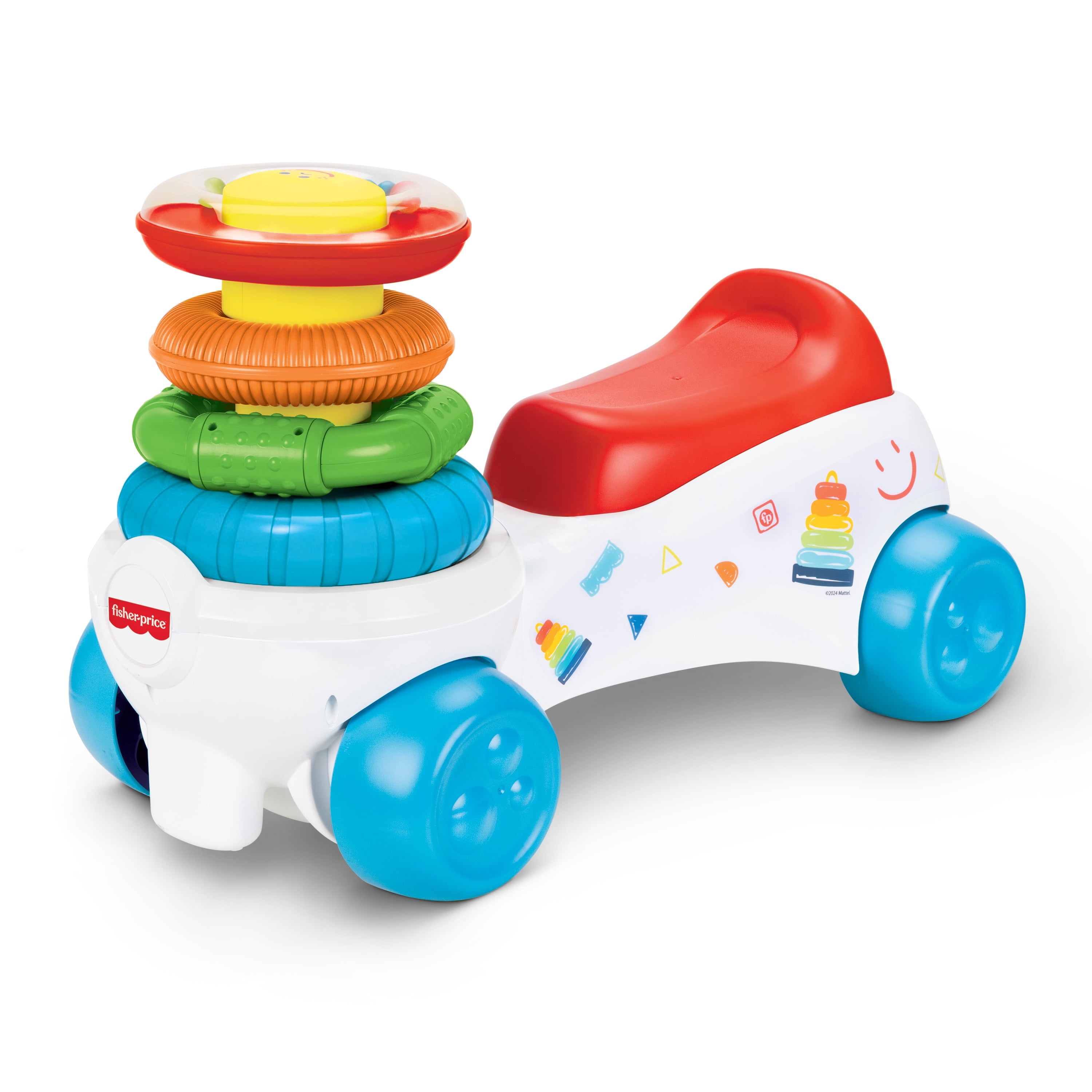 Fisher Price Rock a Stack Ride-on with Sensory Activities Child 1 to 3 Years