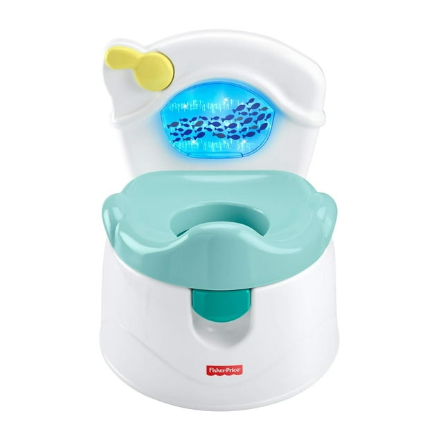 FisherPrice Sea Me Flush Potty, toilet training chair with music and lights for infant and