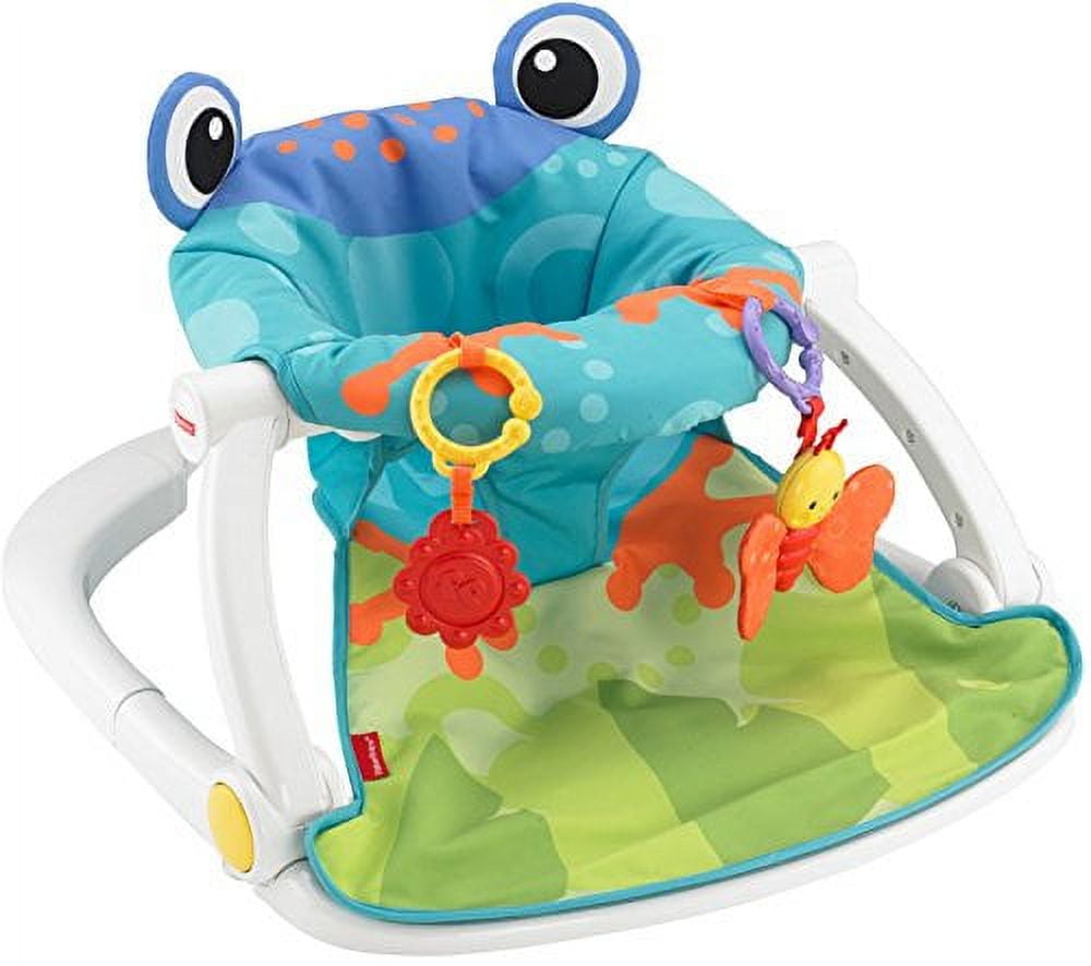 Fisher-Price Sit-Me-Up Floor Seat, Aqua Frog