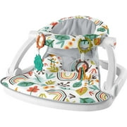 Fisher-Price Sit-Me-up Floor Seat Portable Infant Chair with Toys, Whimsical Forest