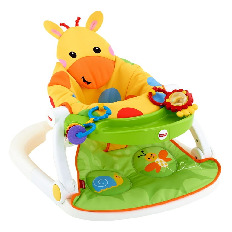 Fisher-Price Sit-Me-Up Floor Seat with Linkable Toys, Giraffe - Main Image