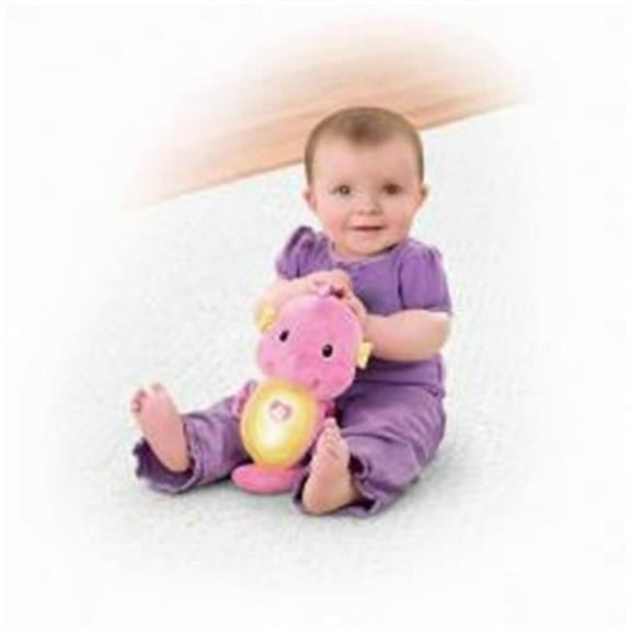 Fisher Price Soothe & Glow Seahorse Baby Toy, Pink