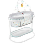 Fisher-Price Soothing Motions Bassinet for Infants with Music Sounds and Lights, Windmill
