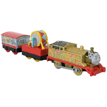 Fisher-Price Thomas & Friends Golden Thomas Motorized Train Vehicle Playset (3 Pieces)