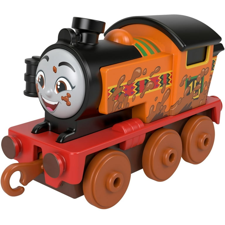 【名作】NICENESS THOMAS Fisher-Price Thomas & Friends Mud Run Nia Push-Along Engine
