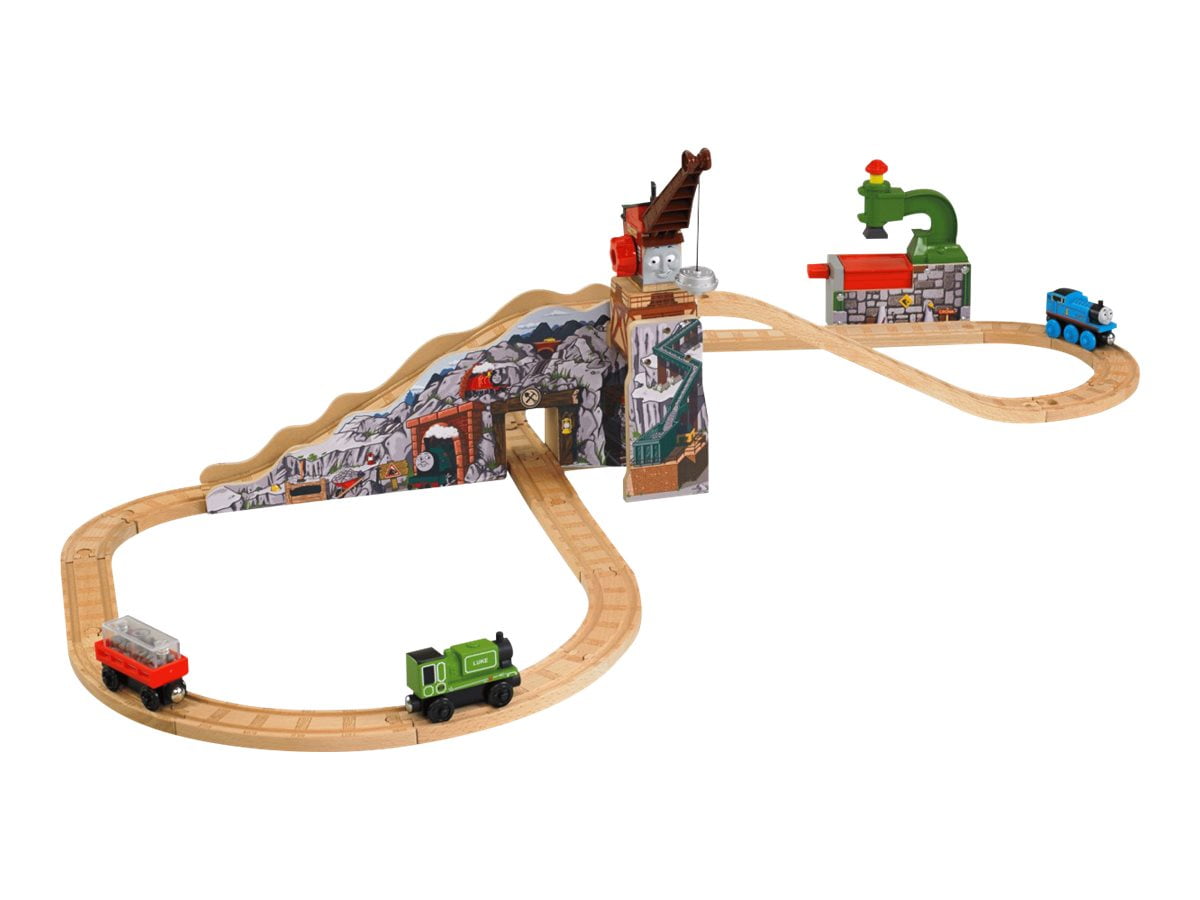 Fisher-Price Thomas Friends Wooden Train Set Toy with Merrick