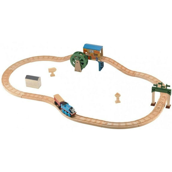 Fisher Price Thomas and Friends Steaming Around Sodor Solid Wood Railyard Set