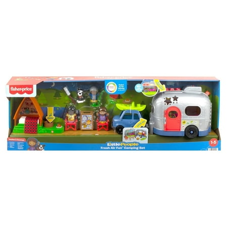 Fisher-Price Toddler HKN02 Little People Fresh Air Fun Camping Set Multicolor, 1-5
