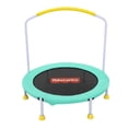 thumbnail image 1 of Fisher-Price WonderJump 3ft Indoor Mini Trampoline w/Handlebar for Toddlers & Kids, Green, 1 of 8
