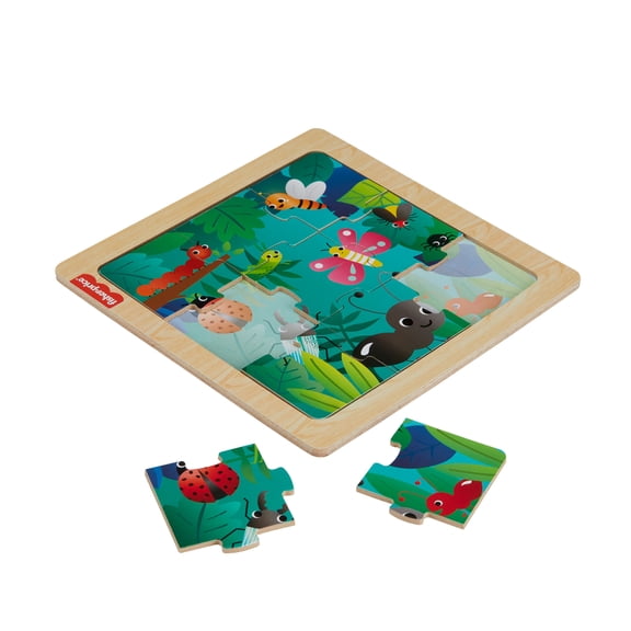 Fisher-Price Wooden Jigsaw Puzzle Collection for Toddlers & Preschool Kids, Style May Vary