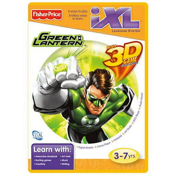 Fisher-Price iXL Software Green Lantern with 3D Game