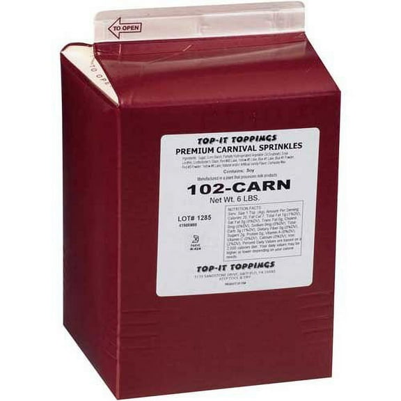 Fisher Rainbow Candy Sprinkles, 6 Pound - 4 per case.