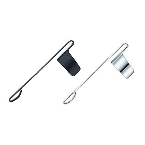 Fisher Space Clips for 400 Series Bullet Pens 1 Matte Black & 1 Chrome 2 Total