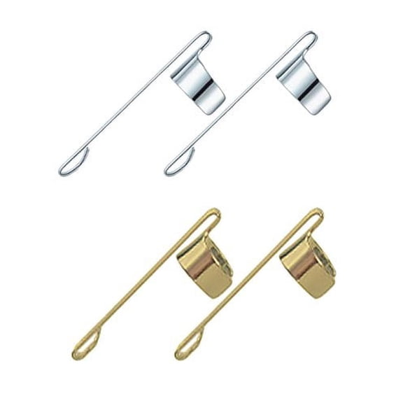 Fisher Space Clips for 400 Series Bullet Pens 2 Gold & 2 Chrome 4 Total