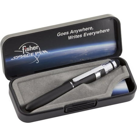 Fisher Space Pen BG4CL/S Black Grip Space Bullet Pen w/ Clip & Conductive Stylus