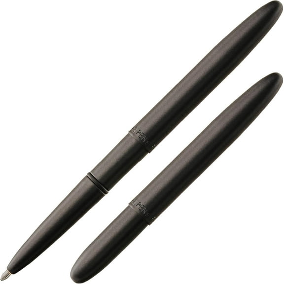 Fisher Space Pen Bullet Pen, Ballpoint, Brass, Matte Black, Black Ink, Gift Box