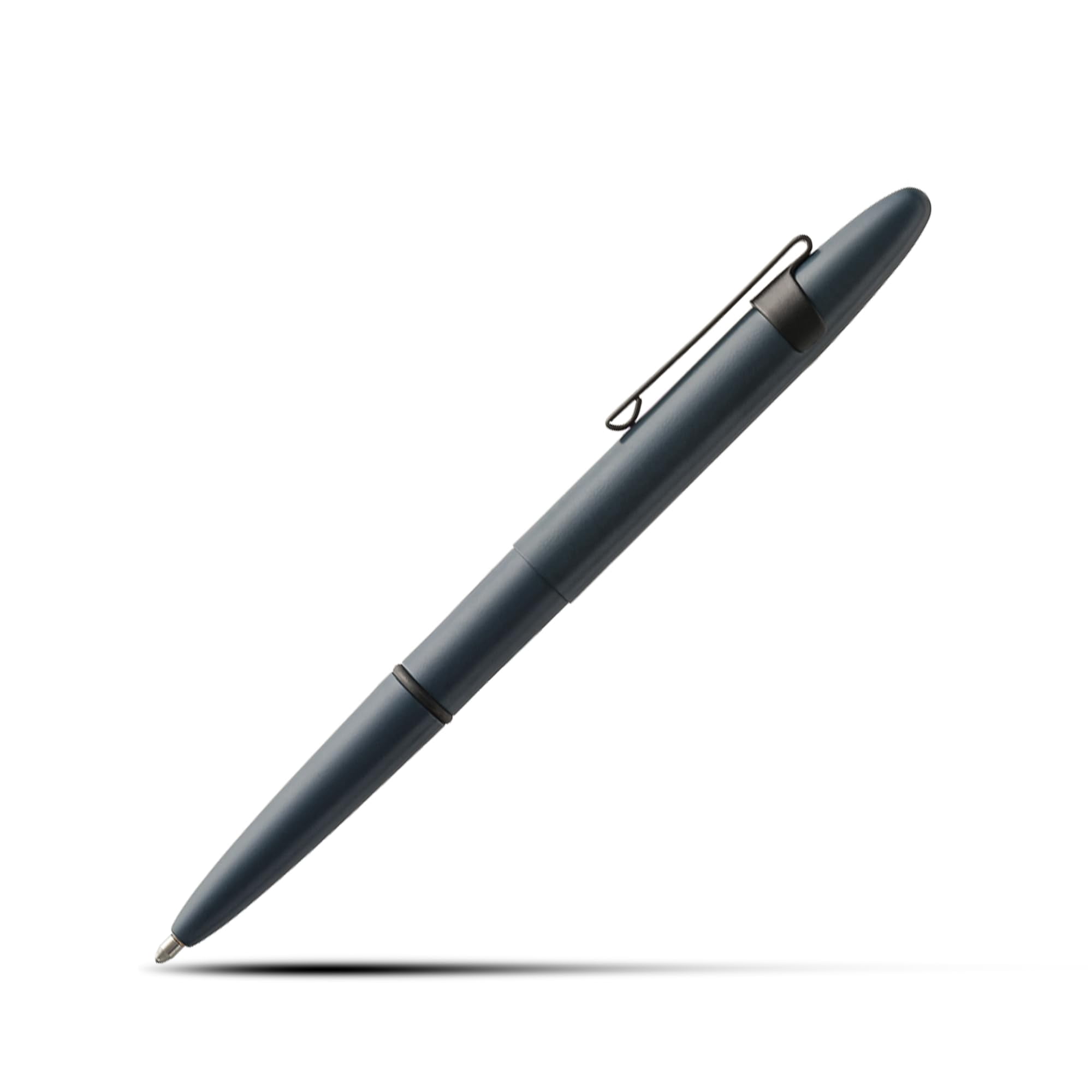 Fisher Space Pen Cerakote 400 Series Bullet Pen- Elite Navy Blue Finished w/Matte Black Pocket Clip - Gift Box, 400E-220-BCL