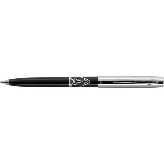 Fisher Space Pen Chrome Cap Plastic Barrel Pen, Fine Point, 0.7 mm, Black Ink