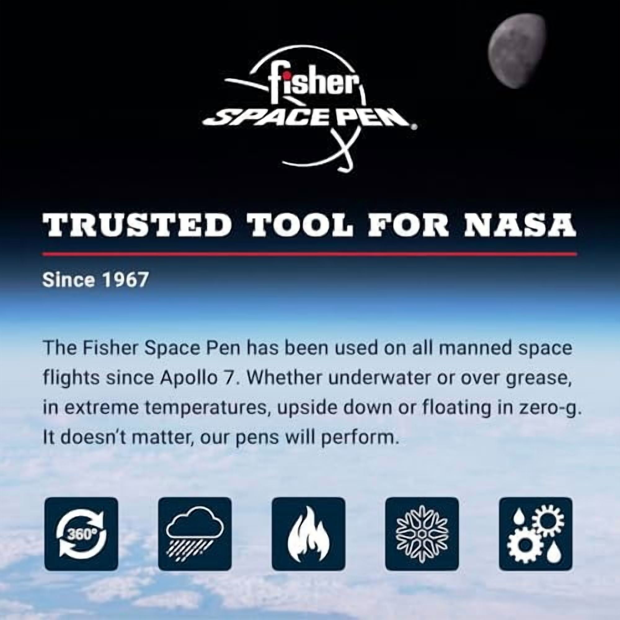 Fisher Space Pen Original Astronaut Space Pen, AG7 Series, Ballpoint ...