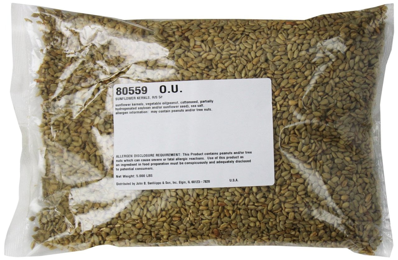 Fisher Sunflower Kernels, Roasted \u0026 Salted, 5-Pound Package