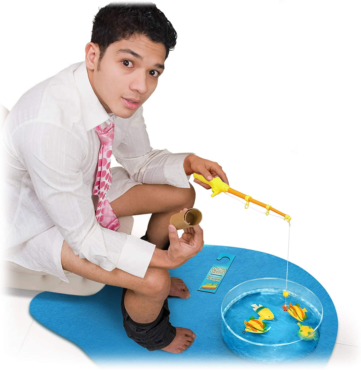 2-Pack Empty Prank Gift Box - Fake Toilet Fishing Game Gag For April Fools, White Elephant Gifts 1 thumbnail image