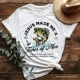 thumbnail image 1 of Fisher of Men Christian T-Shirt, Matthew 4:19 Bible Verse Fisherman Tee, 1 of 5