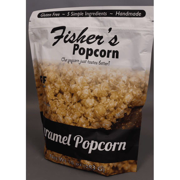 Fisher's Popcorn Caramel Bag, 10 oz.