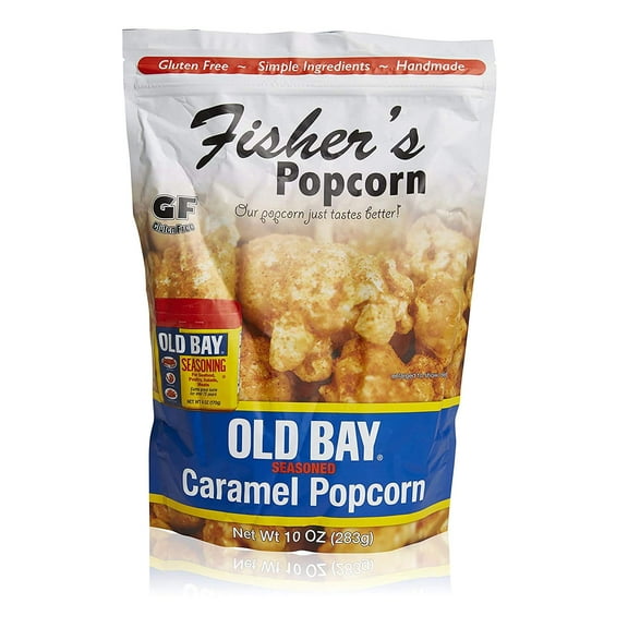 Fisher's Popcorn Old Bay Seasoned Caramel Popcorn