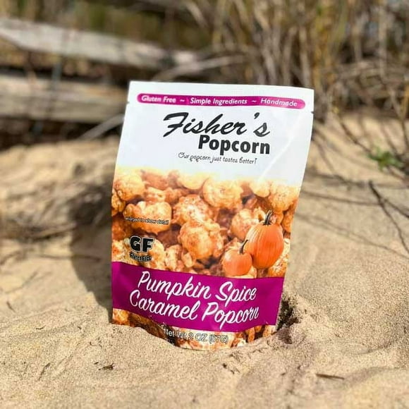 Fisher's Popcorn | Pumpkin Spice Caramel Flavor - 2 oz. Bag