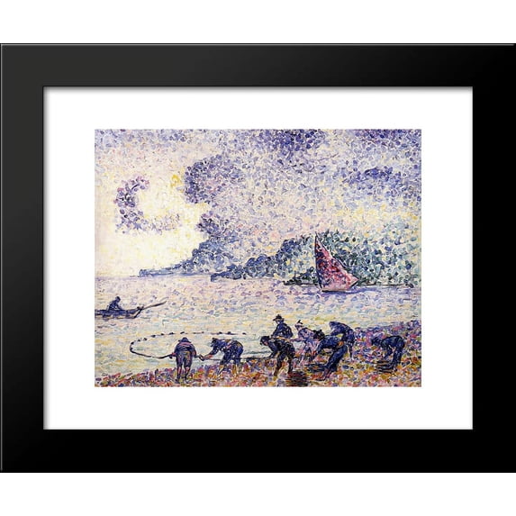 Fisherman 20x24 Framed Art Print by Henri-Edmond Cross