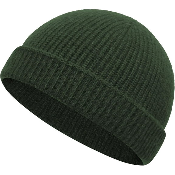 Fisherman Beanie Hat Watch Cap Thin Wool Mens Short Beanies Hats for Men Women Trawler Skull Caps