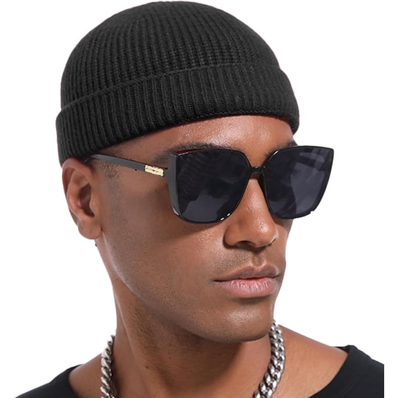 Fisherman Beanie Hat Watch Cap Thin Wool Mens Short Beanies Hats for Men Women Trawler Skull Caps