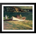 thumbnail image 1 of Fisherman, Cape Elizabeth, Maine 34x28 Large Black Wood Framed Print Art by George Luks, 1 of 2