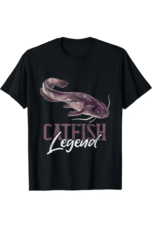 Fisherman Catfish Angler Catfishing Fishing Catfish Legend T-Shirt