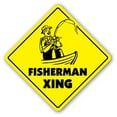 thumbnail image 1 of Fisherman Crossing [3 Pack] of Vinyl Decal Stickers |for Laptop Car, 1 of 1
