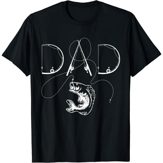 Fisherman Dad Fishing Enthusiast Fish Lover Daddy Father T-Shirt