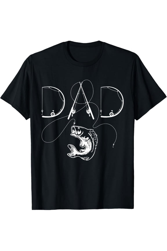 Fisherman Dad Fishing Enthusiast Fish Lover Daddy Mens T-Shirt