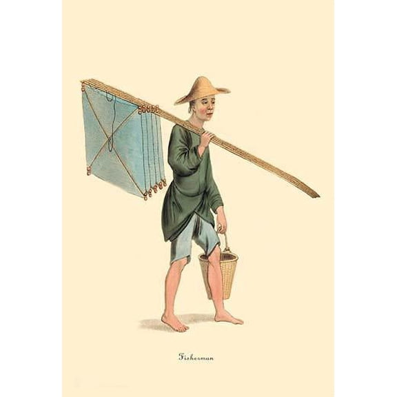Fisherman-Fine Art Canvas Print (20" x 30")