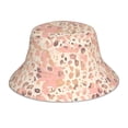 thumbnail image 1 of Fisherman Hat 22.8×5.9in Skin-Friendly Lightweight Breathable Folding Reflective Double Face For Daily Travel Business Camping Rose Gold Foil Leopard Print_42, 1 of 8