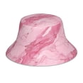 thumbnail image 1 of Fisherman Hat 22.8×5.9in Skin-Friendly Lightweight Breathable Folding Reflective Double Face For Daily Travel Business Camping Pink Marble_21256_1, 1 of 8