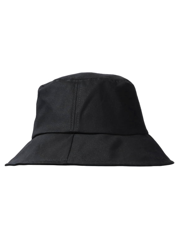 Fisherman Hat Bucket Hat Black Cotton Sun Hat Travel Summer Beach